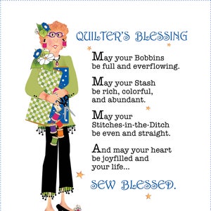 Quilter's Blessing 10" x 12"