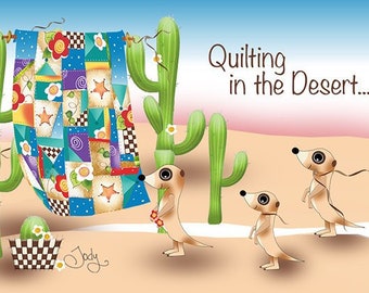 Quilting in the Desert Magnet