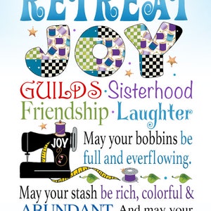 Quilt Retreat JOY Magnet