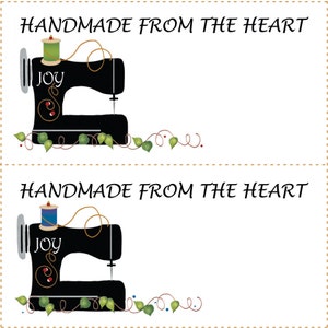 Quilt Label - (4) SEWING MACHINES - #2SM