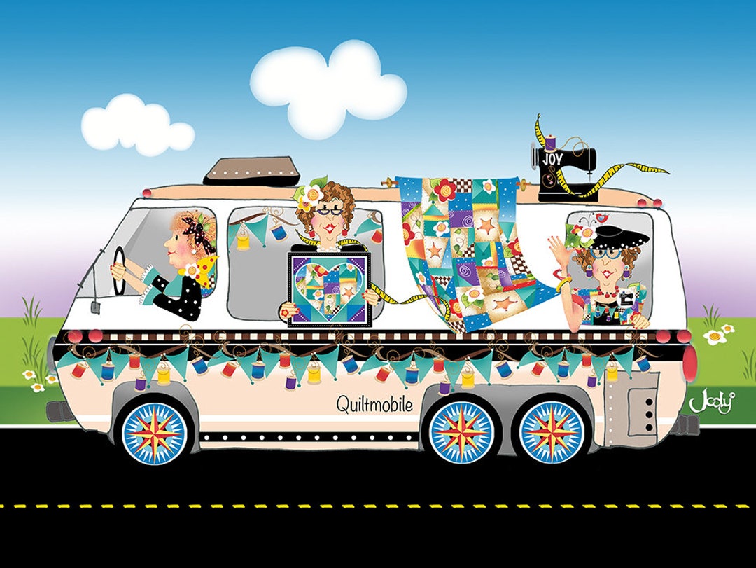 Greeting Card Quiltmobile Etsy