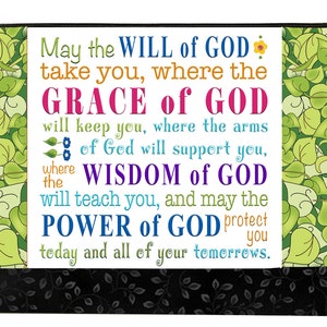Blessing Will of God 6 square, 10.5 square Fabric Art Panels and More image 4