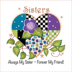 Sister&#39;s Fabric Art Panel-AP151