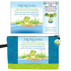 Fully Rely On God - 3 Piece Set for a Zippered Pouch