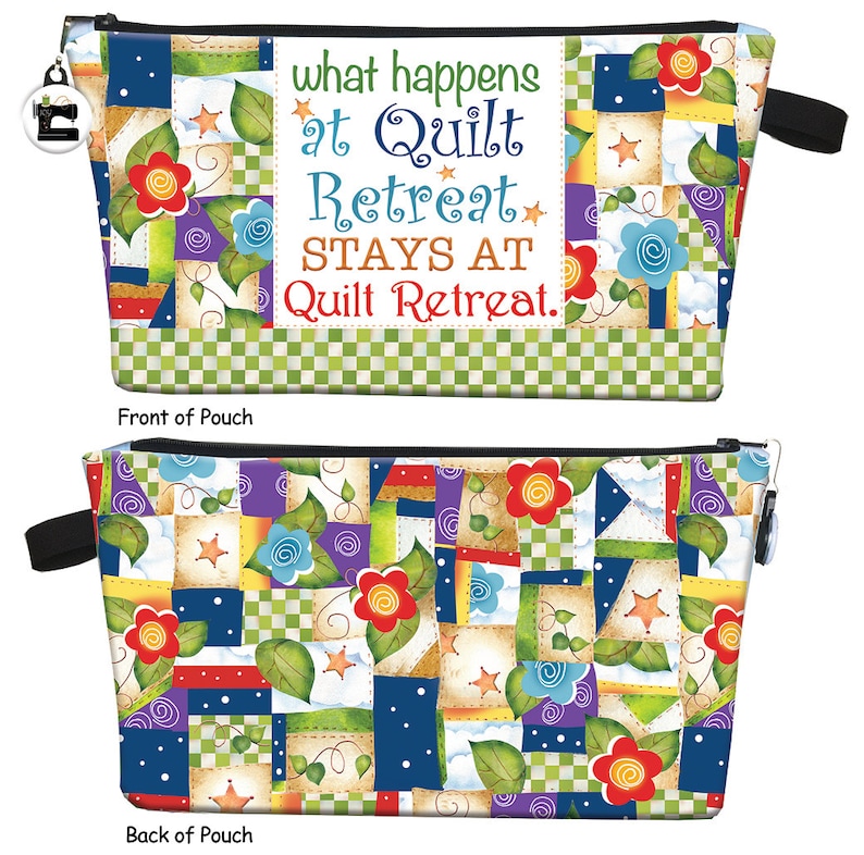 Quilt Retreat Zippered Pouch Project This fun project is a great gift. PK4 Complete Kit