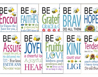 Scripture and Inspirational Fabric Panel Collection - 12 - 6" designs