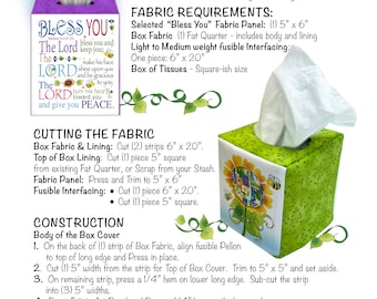 Download - Tissue Box Cover Pattern - Achoo! Bless You!