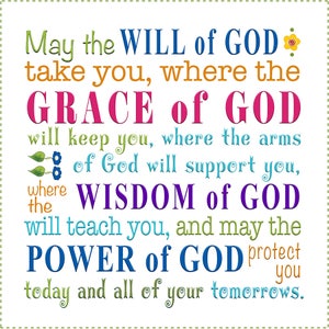 Blessing - Will of God 6&quot; square,  and More-50