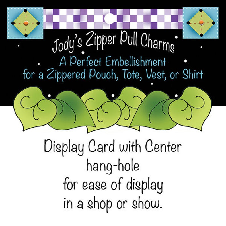 Patchwork Sewing Machine and Spool Zipper Charm Set