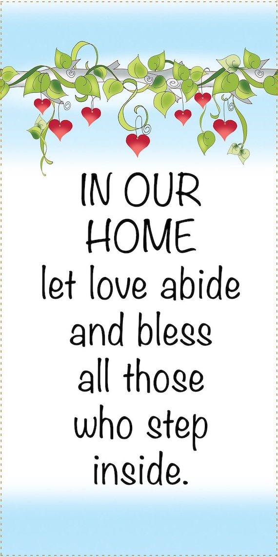 House Blessing Art Panel In Our Home...6 x 12 Etsy