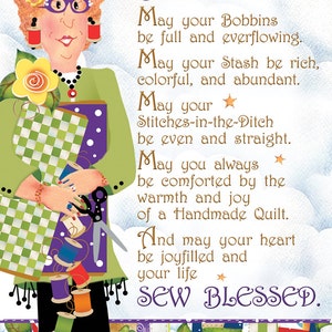 Greeting Card - Quilter&#39;s Blessing