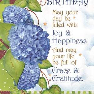 Greeting Card -Happy Birthday Blessing