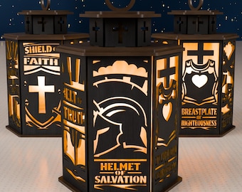 Armor Of God Lantern SVG | Ephesians 6 Laser Cut File
