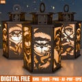 3D Movie Christmas Lantern SVG DXF product logo