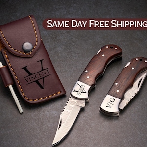Handmade Damascus Pocket Folding Knife Birthday Gift Knife Custom Pocket Knife Groomsmen Gift Best Personalized Anniversary Gift For Men