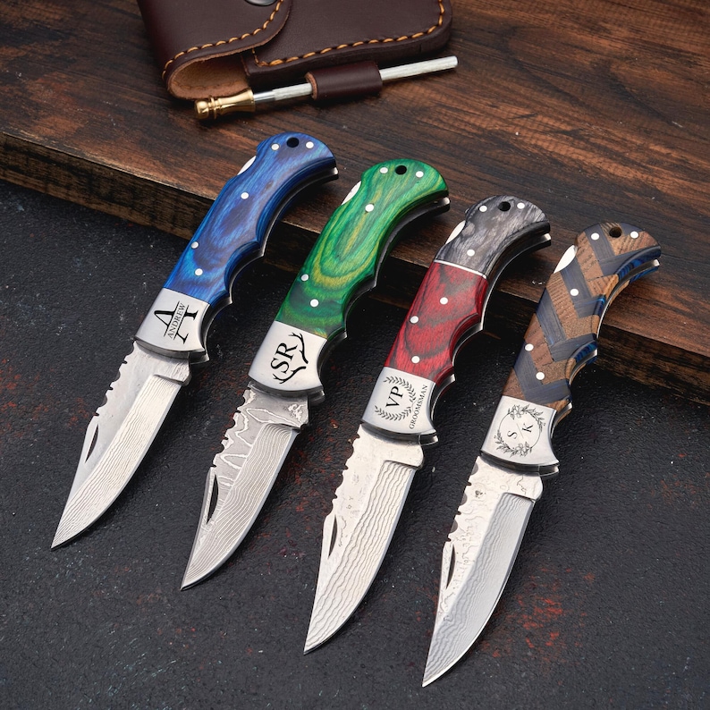 folding knife, pocket knife, gift for him, gift for husband, damascus knife, personalized gift, christmas gift, fisherman, fishing gift, camping, gift for dad, fishing, hunting gifts for men, fish, bass, pocket knives, knive, catching fishes

Personalized Gift, Groomsman Gift, Boyfriend Gift, Gift for Men, Birthday Gift, Folding Knife, Pocket Knife, Liner Lock knife, Fish Knife, Fishing Gift, Anniversary Gift, Engraved Knife, Father's Day Gift