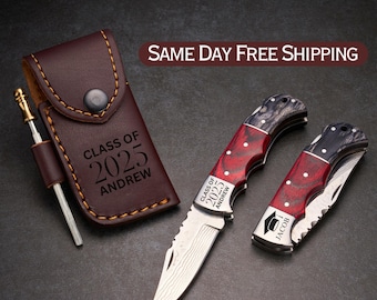 College Graduate Gift / Custom Pocket Knife / High School Graduate / Graduation Gift Ideas / Personalized Graduation Gift / Class of 2026
