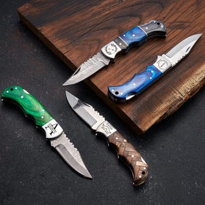 folding knife, pocket knife, gift for him, gift for husband, damascus knife, personalized gift, christmas gift, fisherman, fishing gift, camping, gift for dad, fishing, hunting gifts for men, fish, bass, pocket knives, knive, catching fishes

Personalized Gift, Groomsman Gift, Boyfriend Gift, Gift for Men, Birthday Gift, Folding Knife, Pocket Knife, Liner Lock knife, Fish Knife, Fishing Gift, Anniversary Gift, Engraved Knife, Father's Day Gift