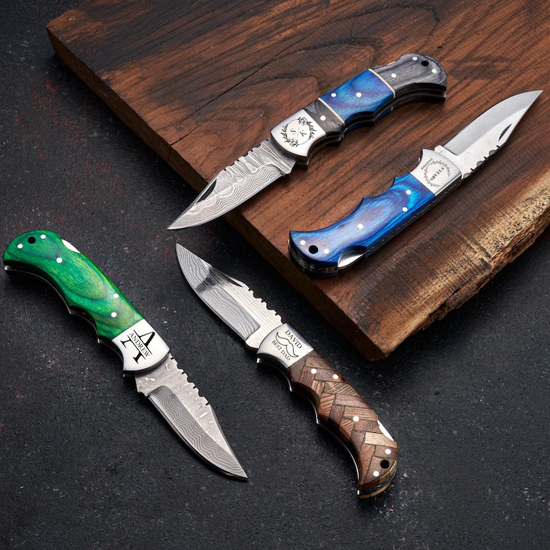 folding knife, pocket knife, gift for him, gift for husband, damascus knife, personalized gift, christmas gift, fisherman, fishing gift, camping, gift for dad, fishing, hunting gifts for men, fish, bass, pocket knives, knive, catching fishes

Personalized Gift, Groomsman Gift, Boyfriend Gift, Gift for Men, Birthday Gift, Folding Knife, Pocket Knife, Liner Lock knife, Fish Knife, Fishing Gift, Anniversary Gift, Engraved Knife, Father's Day Gift