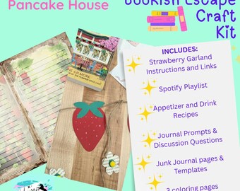 Bookish Escape Craft Kit for Readers/Crafters of all levels solo or group Craft, Recipes, Coloring Pages, Playlist, Printables & More!