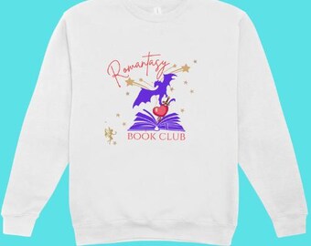 Romatasy, YA, Fantasy Romance readers books book club download image DTF sublimation for DIY crafts with 2nd small sleeve image included