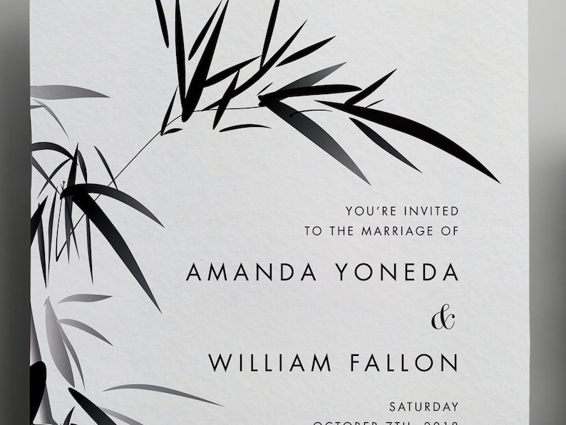 bamboo-leaves-wedding-invitation-custom-diy-printable-etsy