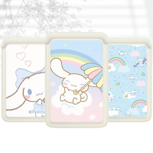 Carteira Cinnamoroll Magsafe, Carteira Sanrio Magnetic Cinnamoroll compatível com iPhone 16, iPhone 15, iPhone 14, iPhone 13 SE Pro Max Plus