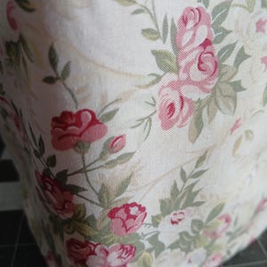 TOILE TISSUE Box COVER - Black, Blue, Gray, Pink, Green toile or Black or Blue Gingham square Tissue Box Cover, Roses, image 9