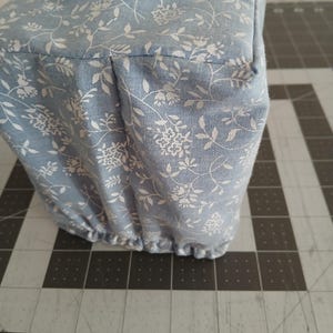 TOILE TISSUE Box COVER - Black, Blue, Gray, Pink, Green toile or Black or Blue Gingham square Tissue Box Cover, Roses, image 15