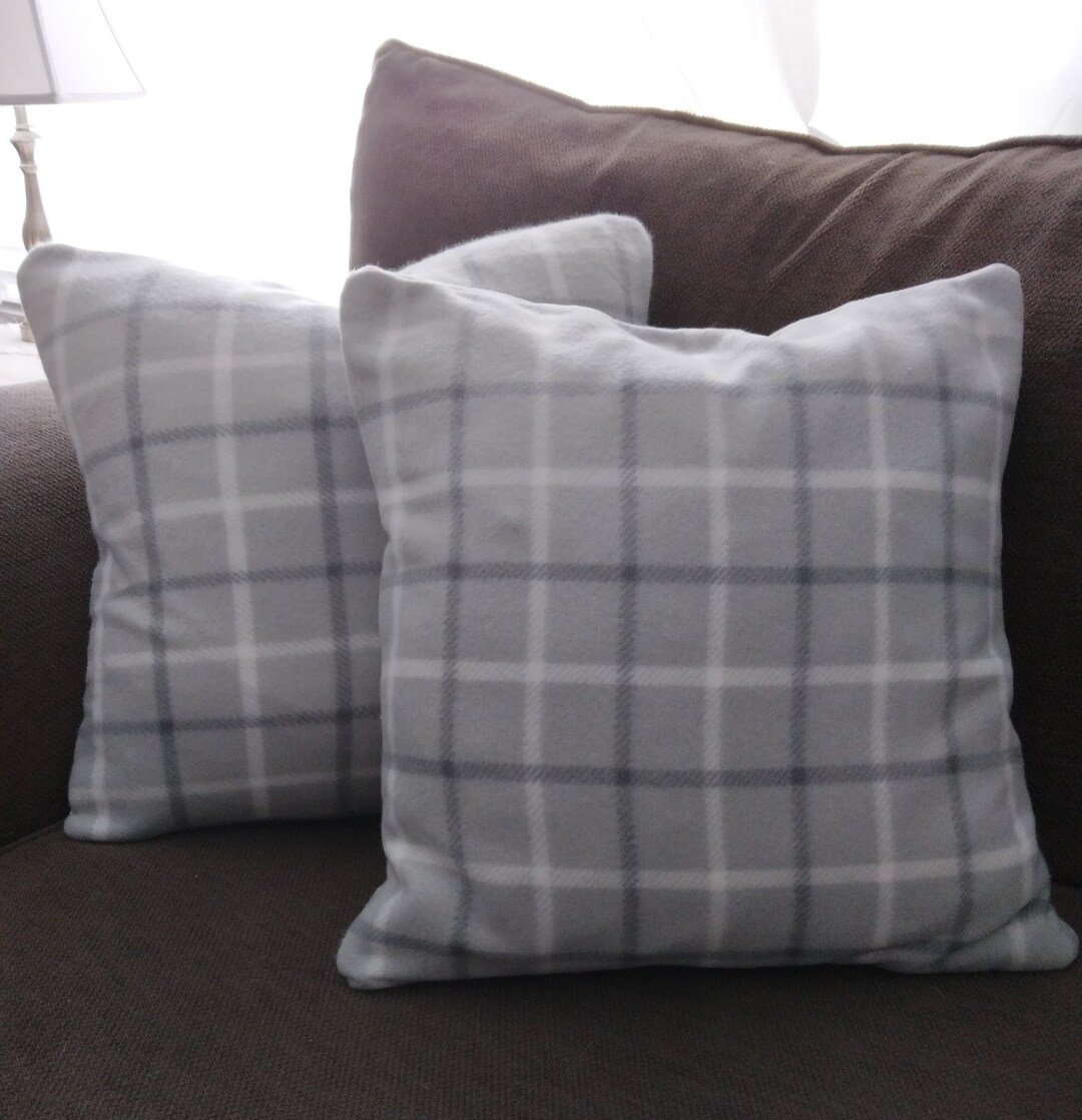 PILLOW SLIPS / Cover Set of TWO Country Farmhouse gray Etsy