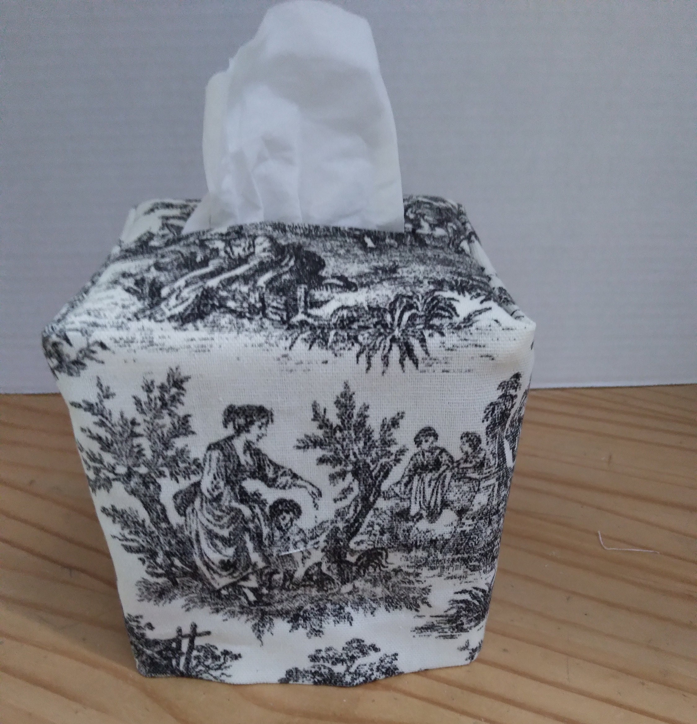 Black Tissue Box - Etsy