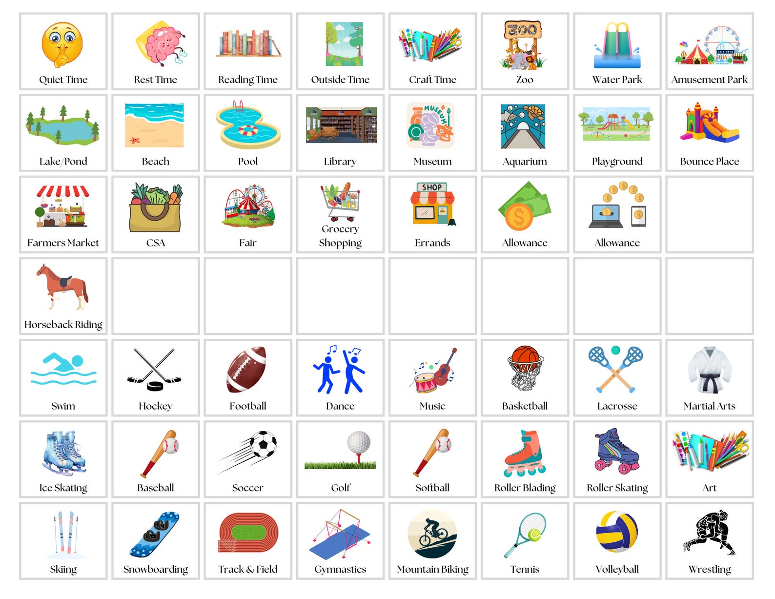 Routine Chart Routine Cards Kids Routines Kids Calendar - Etsy