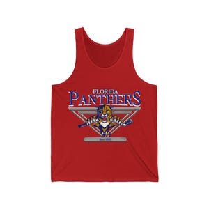 Vintage Florida Panthers Tank Top, Retro Unisex Jersey, 90er Jahre inspiriertes Ärmelloses Shirt, Sportfan Geschenk, Muskel T-Shirt, Sportbekleidung