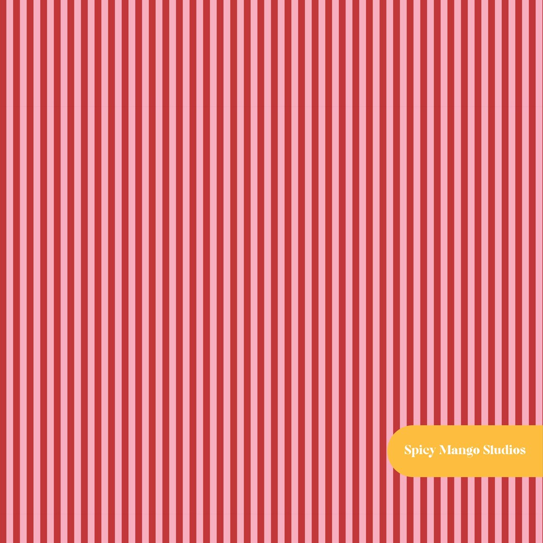Pink and Red Pinstripe Seamless Pattern - Etsy