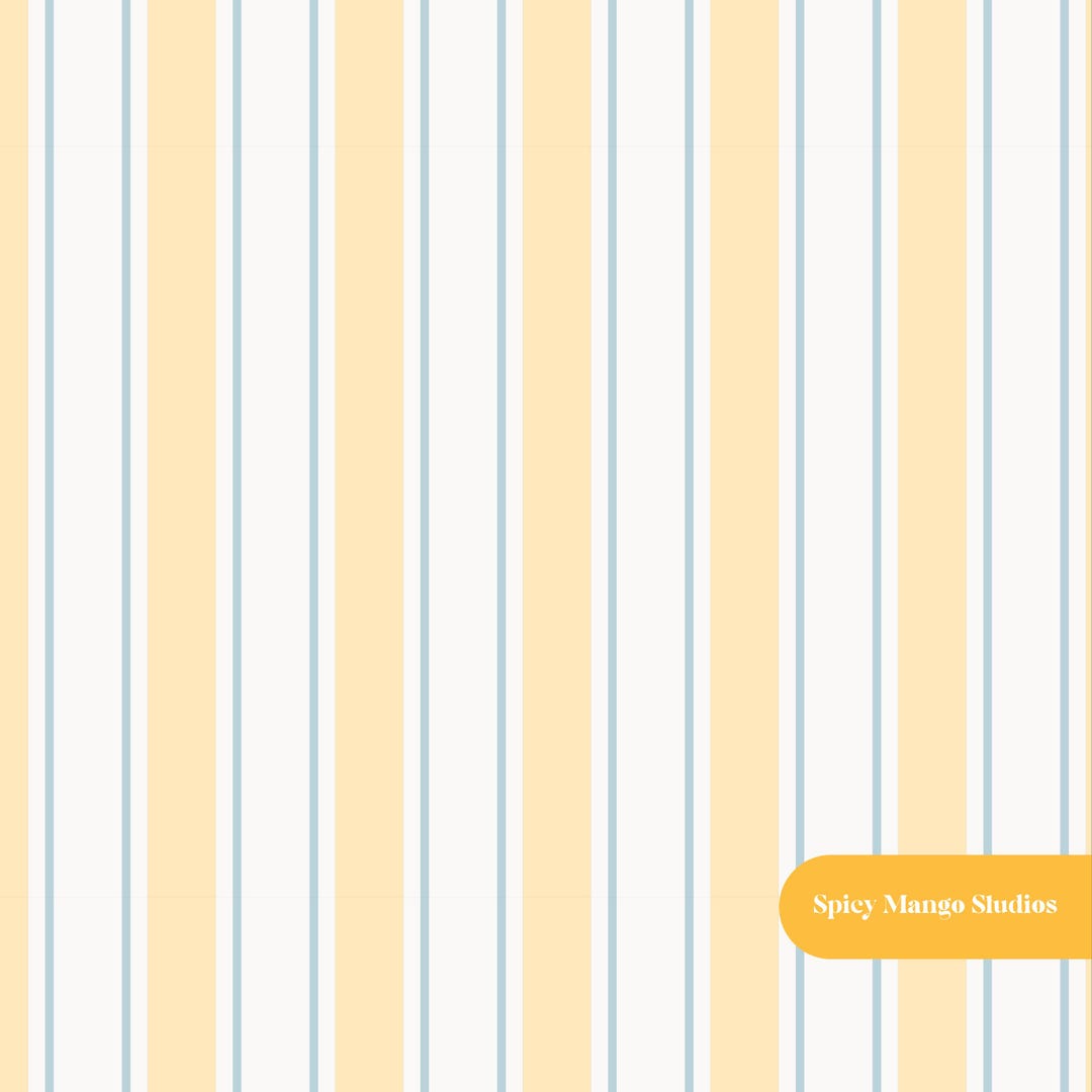 Lemon Stripe Seamless Pattern (instant Download) - Etsy
