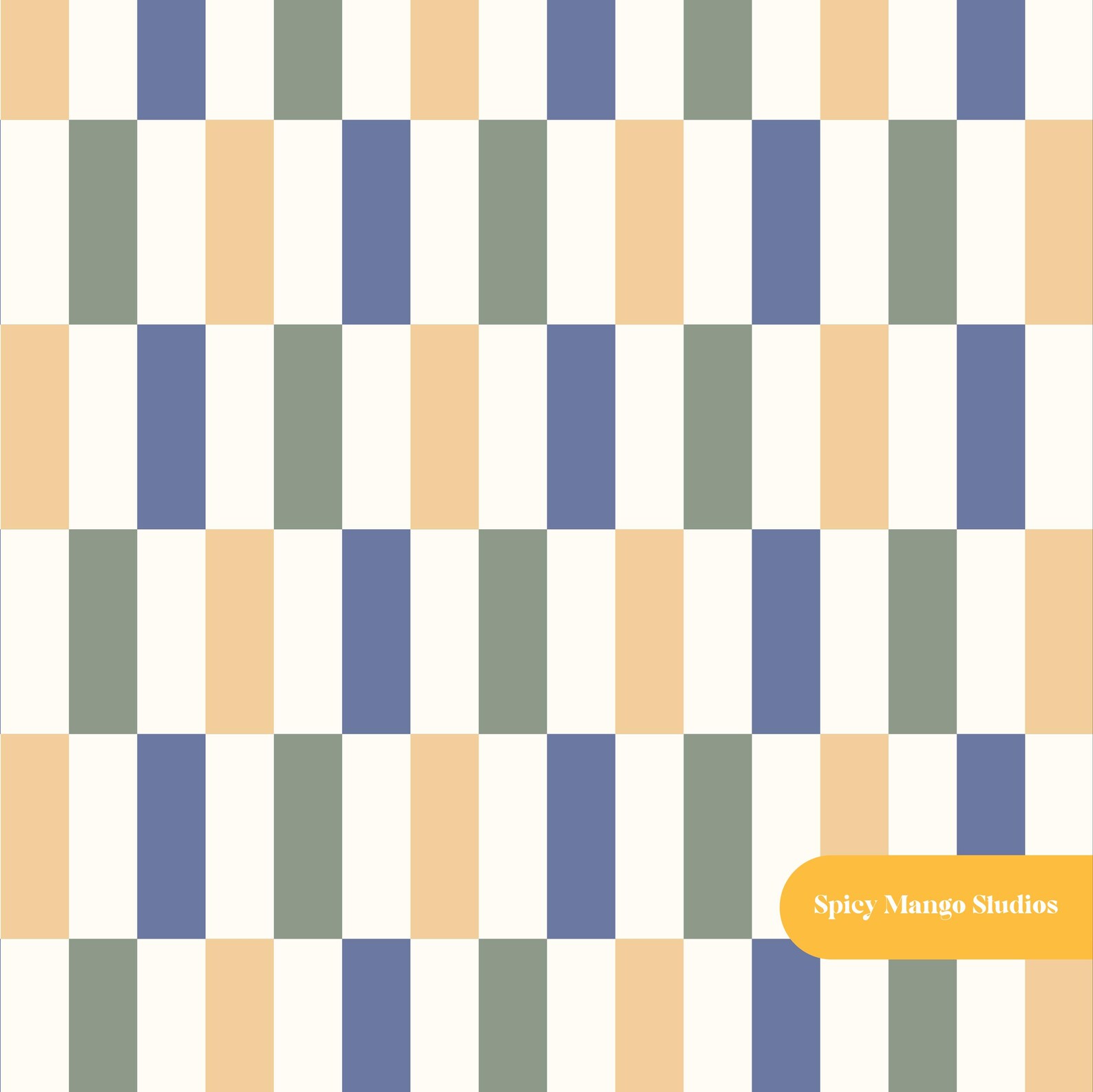 Stanton Rectangle Checker Seamless Pattern in Blue and Green - Etsy