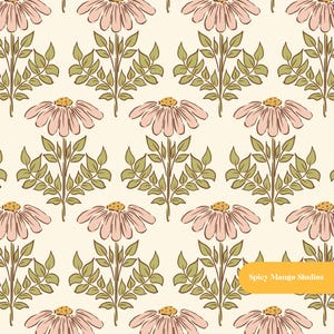 Grace Floral Seamless Pattern in Neutral