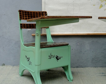 Vintage School Desk Vintage Etsy Se