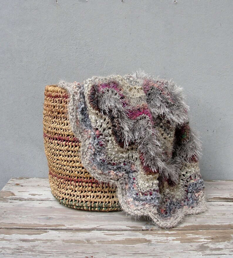 Hand Knitted Bedspread King Size Bed Throw Super Soft Couch Etsy