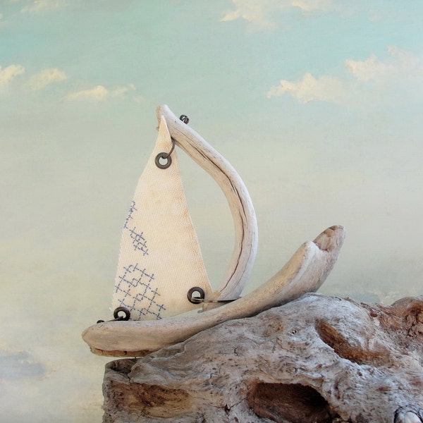 Swept Ashore - Driftwood Boat