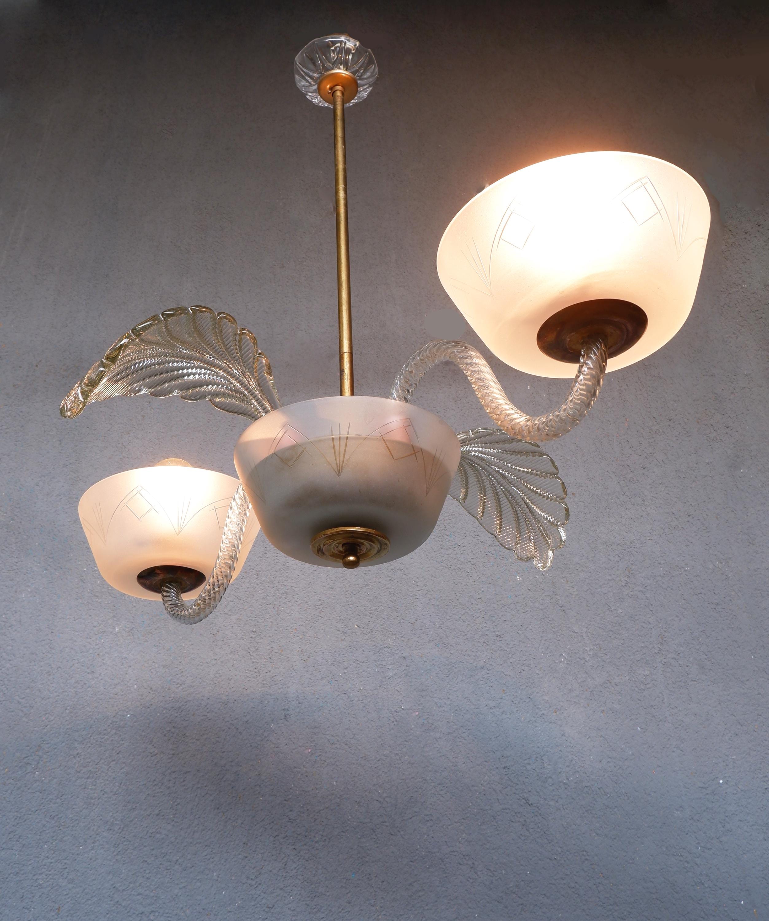 Barovier Chandelier - Etsy