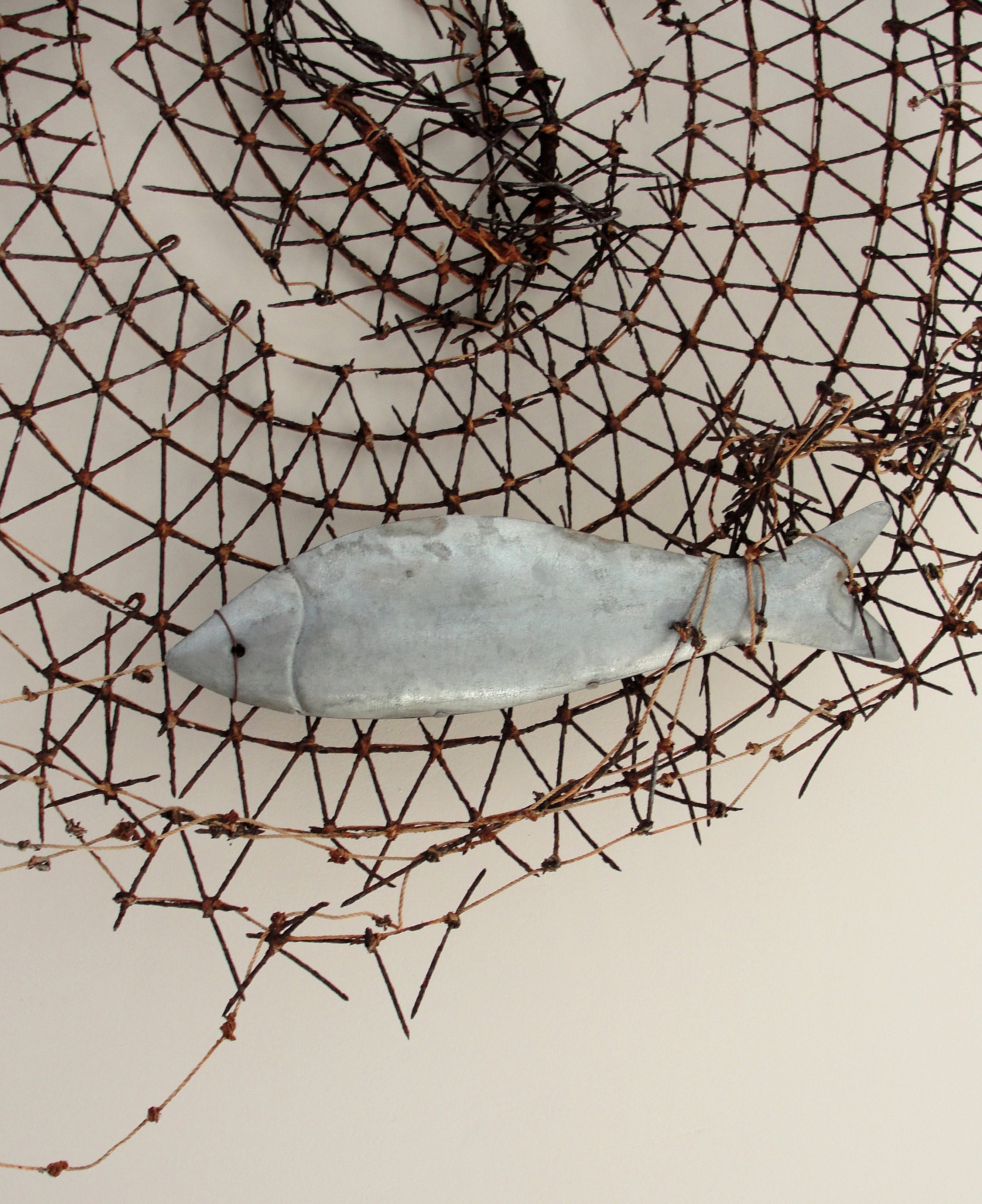 Ghost Net Art Installation, Fishing Net, Abstract Art, Beach Finds