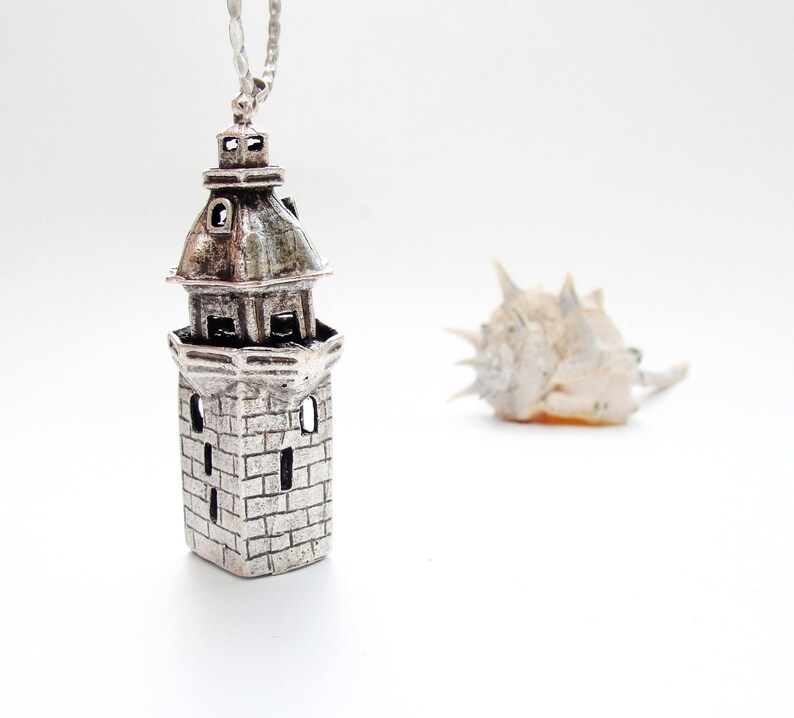 Lighthouse Keychain Tower of Leandros Keychain / Bag adornment Etsy