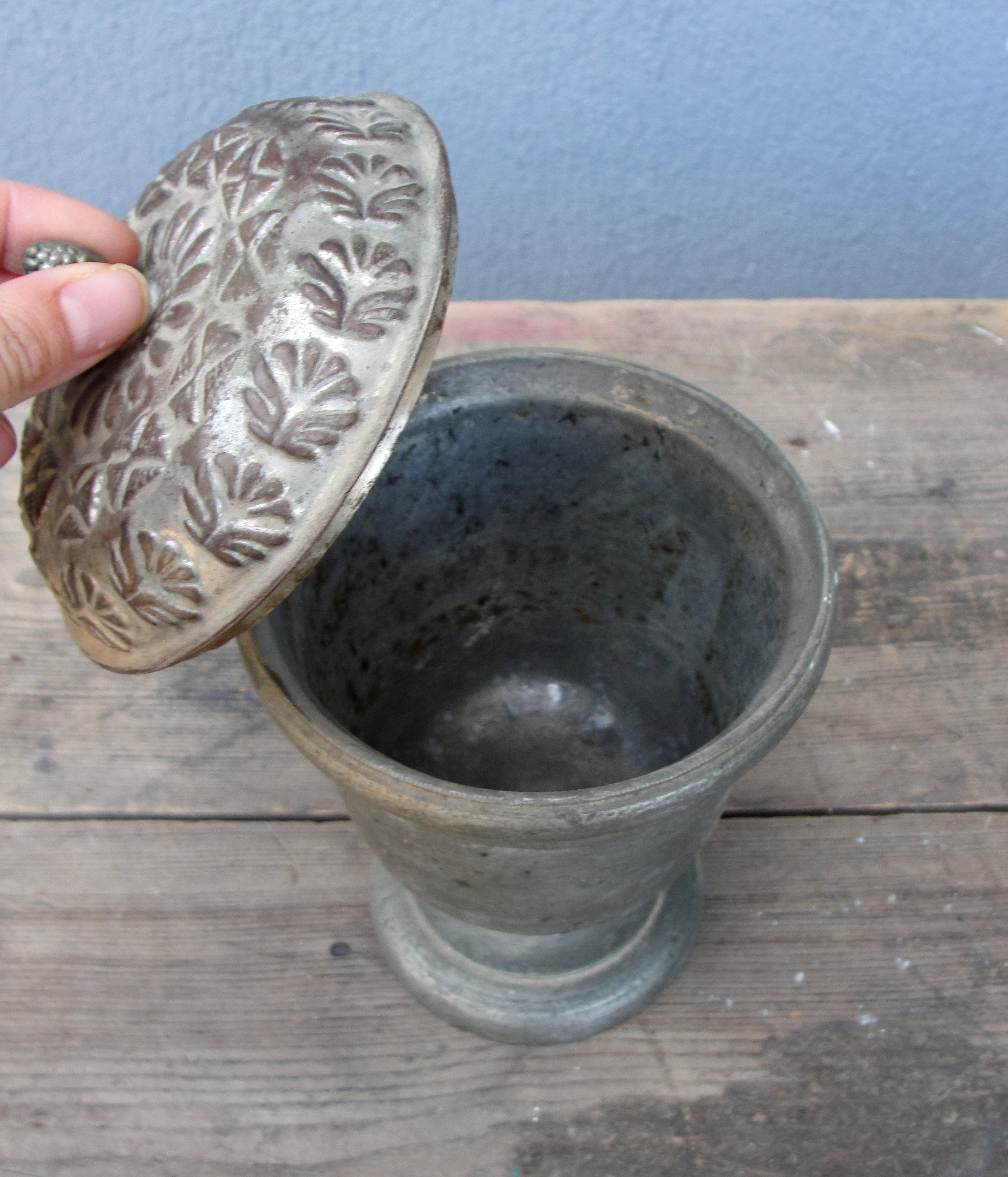 Vintage Urn Turkish Bath Soap Container Bowl Galvanized - Etsy