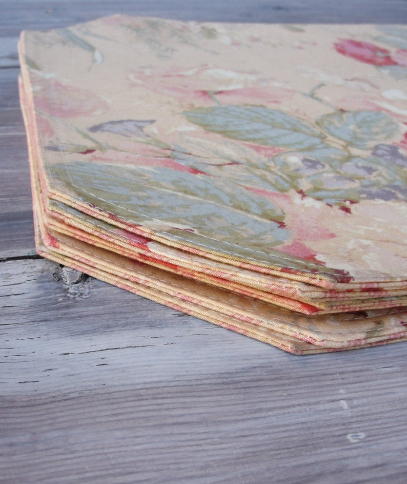 Floral Placemats Shabby Chic Tableware set of 8 Floral and Etsy