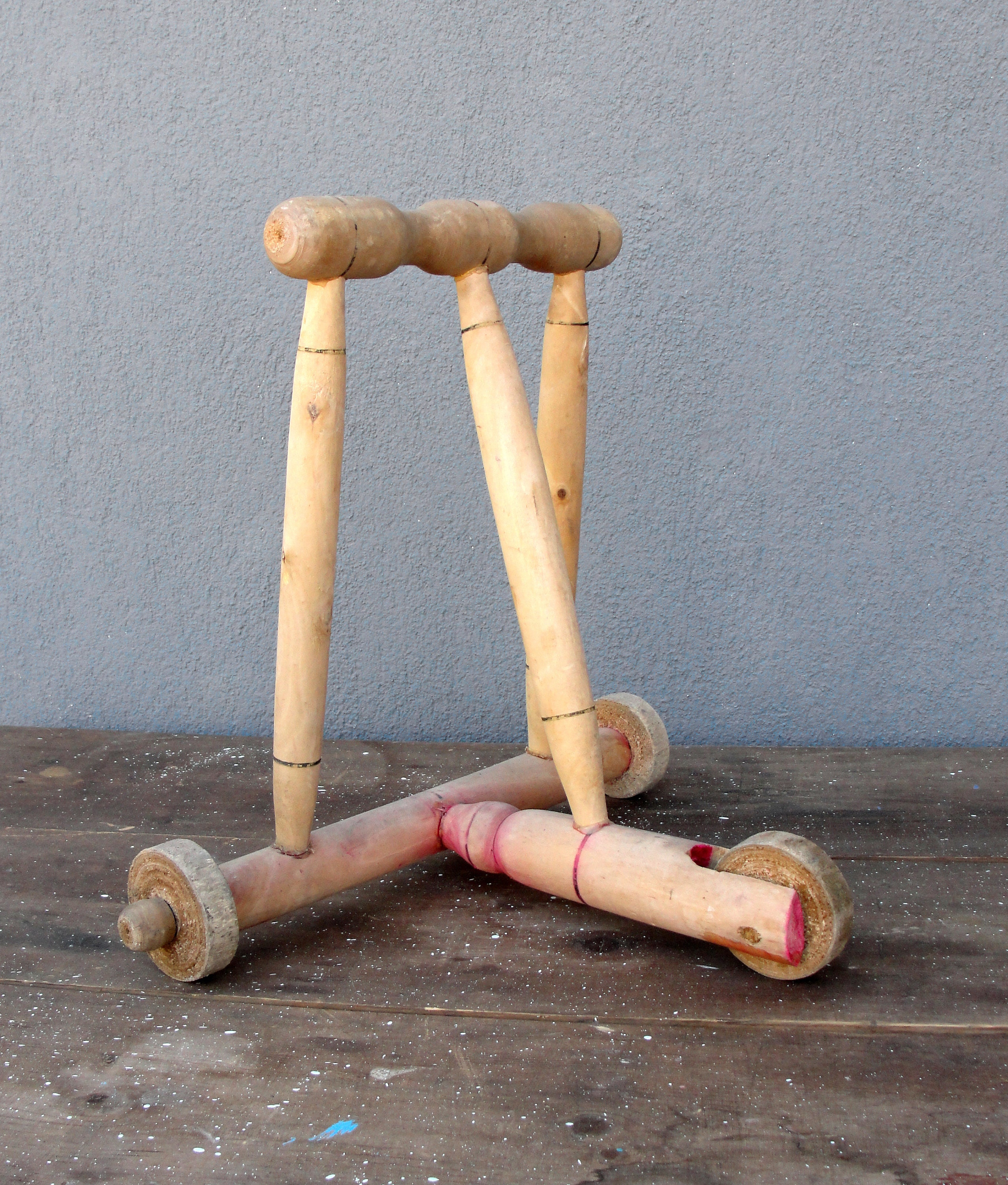Primitive Vintage Wooden Baby Walker 1950's Shabby Rustic Etsy