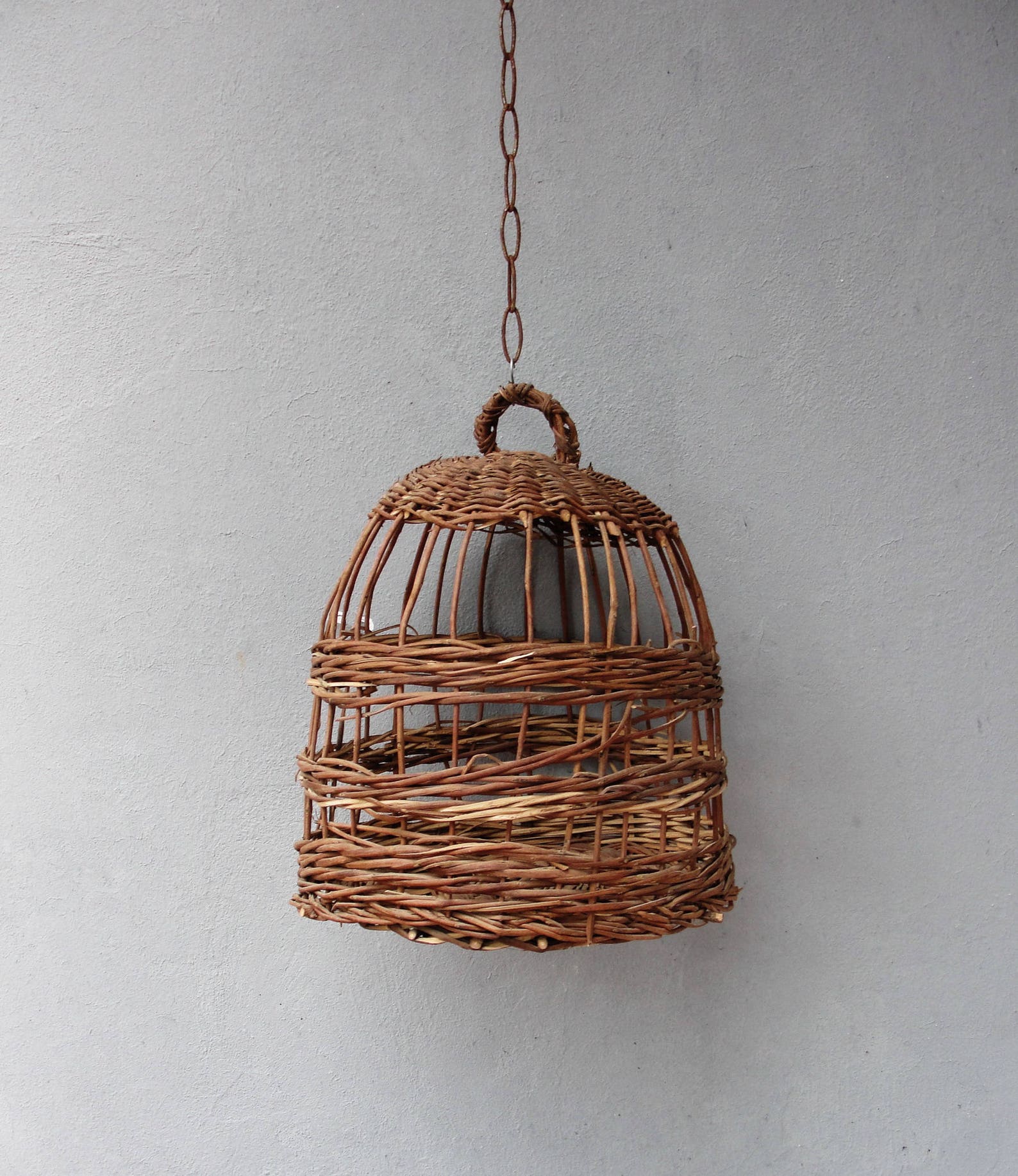 Basket Bird Cage Hanging planter Basket Partridge Bird cage Etsy