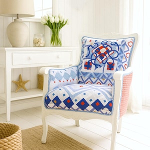 Americana Armchair Hand Sewn Quilt Patchwork Wooden Furniture Vintage Quilt Handcarved wood