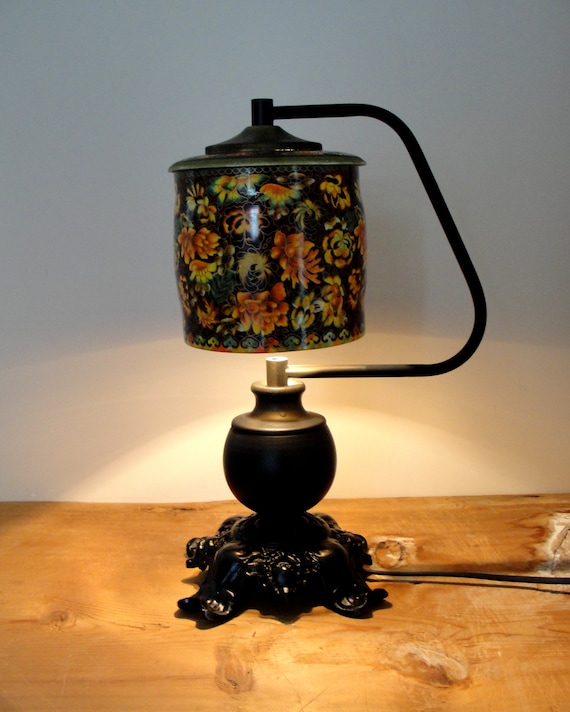 Vintage Tin Lamp Table Brass Lantern Lamp Handmade Lamp