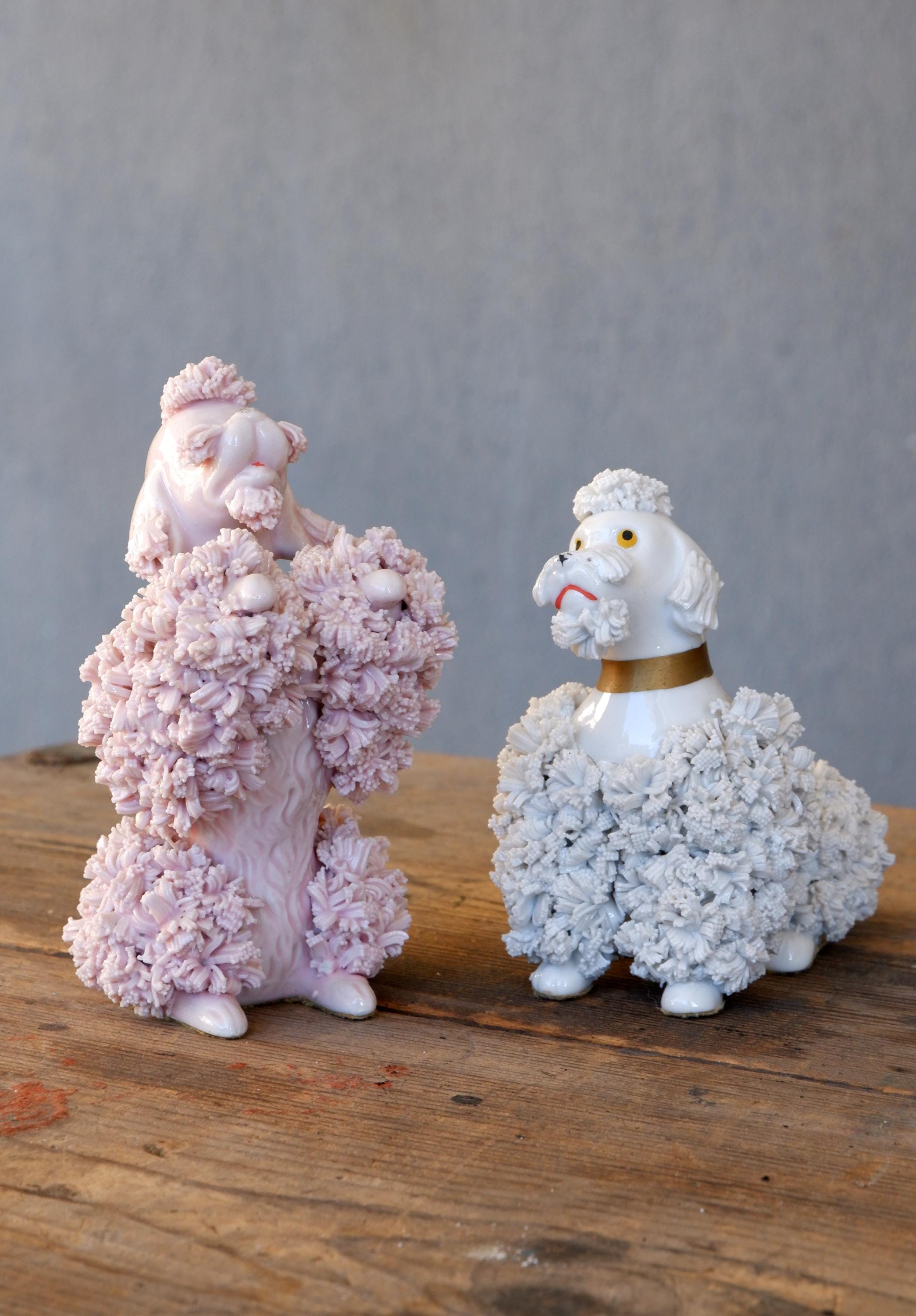 スパゲティ プードル 陶器 フィギュア ヴィンテージ 50'S 輸出 USA